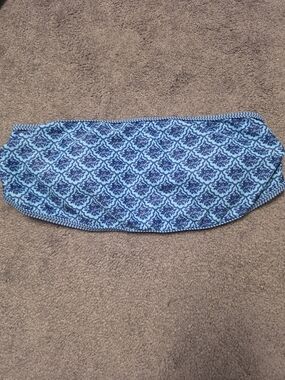 Blue Printed Women’s Swim Bandeau Top